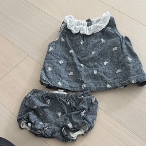 Janie and Jack matching baby girl set 18-24